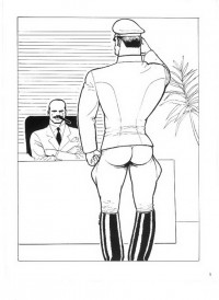 B/W gay porn comics – hot soldier!