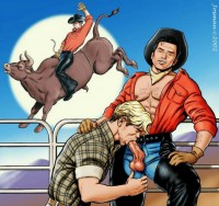 Cowboys, pirates and circus – a hot male gay sex.